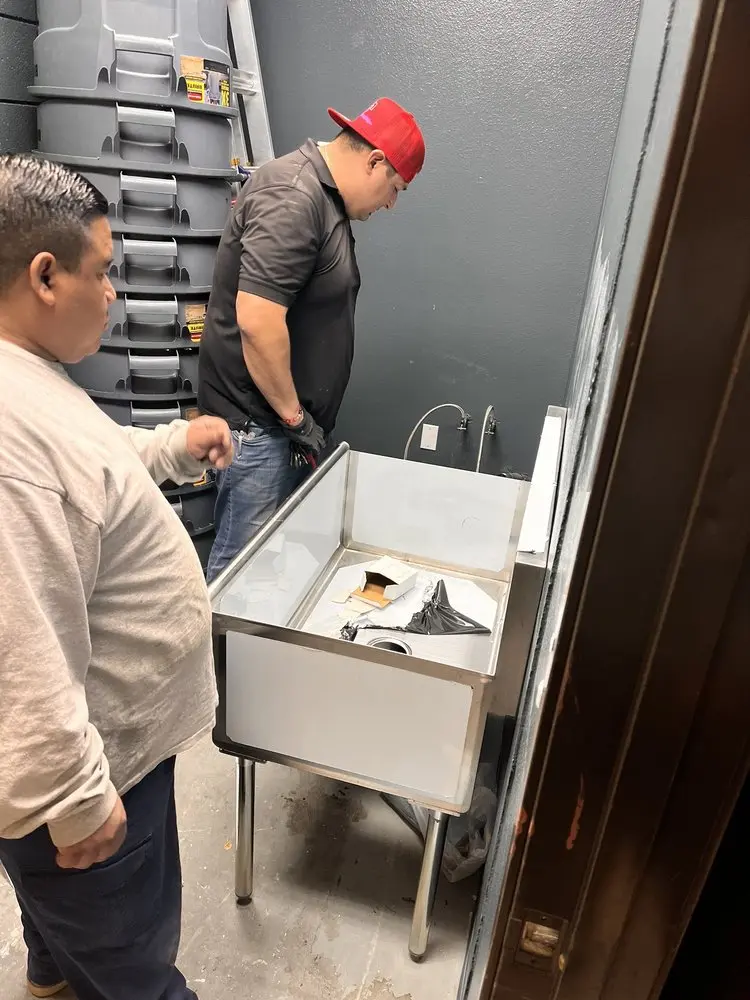 Commercial plumbing and sink installation in Shawnee